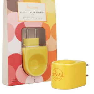 DIFUSOR AROMATIZADOR ELÉTRICO TERRACOTA AMARELO