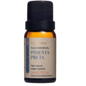 Óleo Essencial Pimenta Preta 5ml - PRÓXIMO DO VENCIMENTO