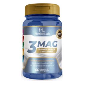 3MAG  TREONATO + TAURATO + BISGLICINATO - 60 cápsulas