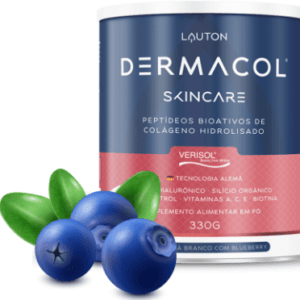 Colágeno Hidrolisado Verisol com Ácido Hialurônico - Dermacol Sabor Chá Branco com BlueBerry
