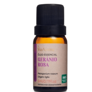Óleo Essencial Gerânio Rosa Via Aroma - 5ml