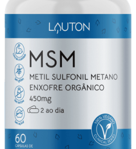 MSM (Enxofre Orgânico) - Metil Sulfonil Metano 450mg - 60 Cápsulas | Lauton