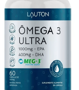 Ômega 3 ULTRA 1000mg EPA 400mg DHA - 60 Cápsulas |Lauton