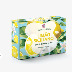 Sabonete de Limão-Siciliano e Semente de Uva 100g Sabonete vegetal