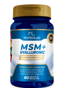 MSM + HYALLURONIC 60 CPS - HERBOLAB