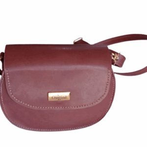 Bolsa feminina pequena em couro (marrom)