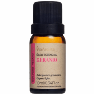 Óleo Essencial Gerânio     Via Aroma - 10ml